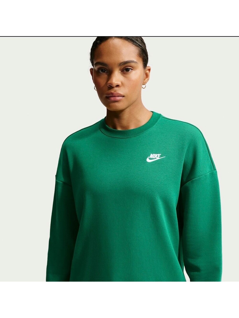 Nike Club Fleece Malachite Green Crewneck Sweatshirt Women’s L